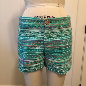 Elevenses Tribal Woven Costa Shorts -Anthropologie